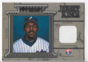 Vladimir Guerrero 2004 Donruss #JK-6 Game-Worn Jersey Card
