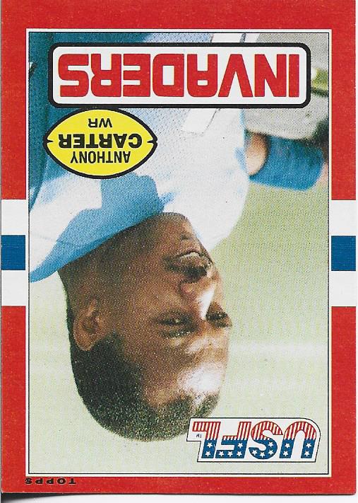 Anthony Carter 1985 Topps Card #92