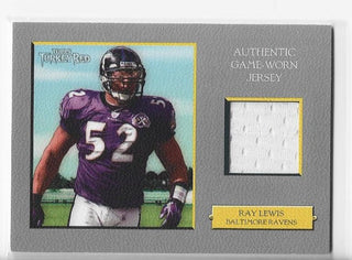 Ray Lewis 2008 Topps #TRR-RL Authentic Game-Worn Card