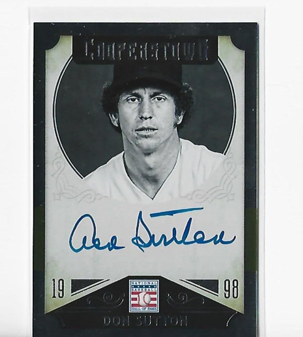 Don Sutton 2015 Panini Cooperstown #14 Autograph Card