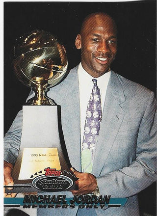 Michael Jordan 1993 Topps Stadium Club Members Only Card