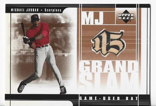 Michael Jordan 2001 Upper Deck #MJ4 Game-Used Bat Card