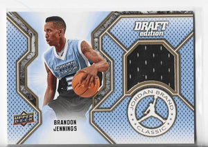 Brandon Jennings 2009 Upper Deck Draft Edition #JC-BR Game-Used Memorabilia Card
