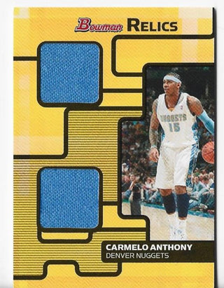Carmelo Anthony 2007-2008 Bowman Relics #BR-CA (193/199) Relic Card