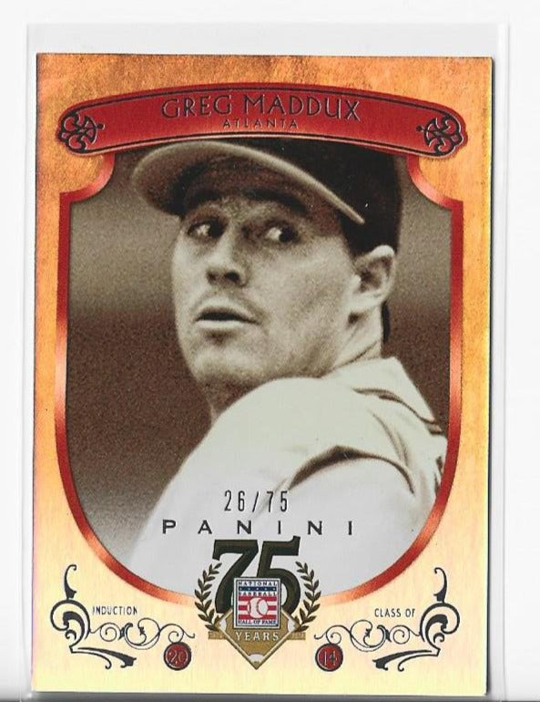 Greg Maddux 2014 Panini #99 (26/75) Hall of Fame Card