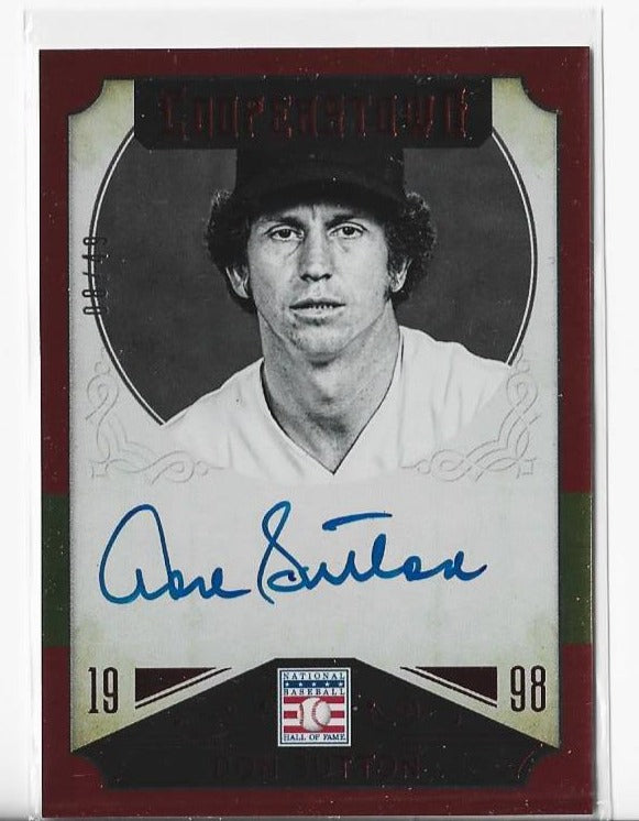 Don Sutton 2015 Panini Cooperstown #14 (08/49) Autograph Card