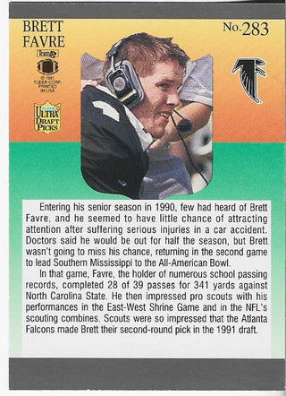 Brett Favre 1991 Fleer Rookie Card