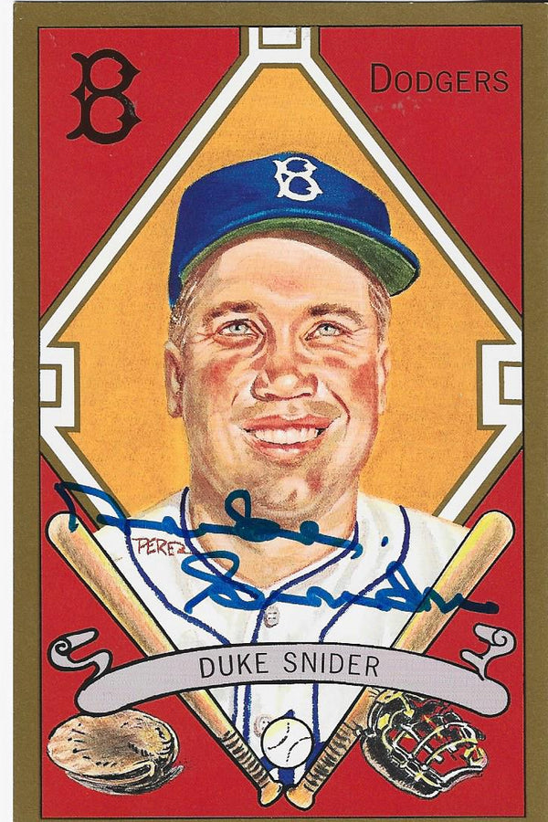 Duke Snider 1990 Perez Steele Galleries Autographed Picture (JSA Authenticated)