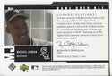 Michael Jordan 2001 Upper Deck #MJ4 Game-Used Bat Card
