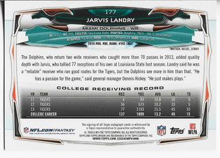 Jarvis Landry 2014 Topps Chrome Autographed Rookie Card