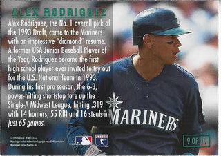 Alex Rodriguez 1995 Fleer Rookie Card #9