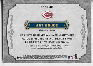 Jay Bruce 2012 Topps Five Star Autographed Card 41/99