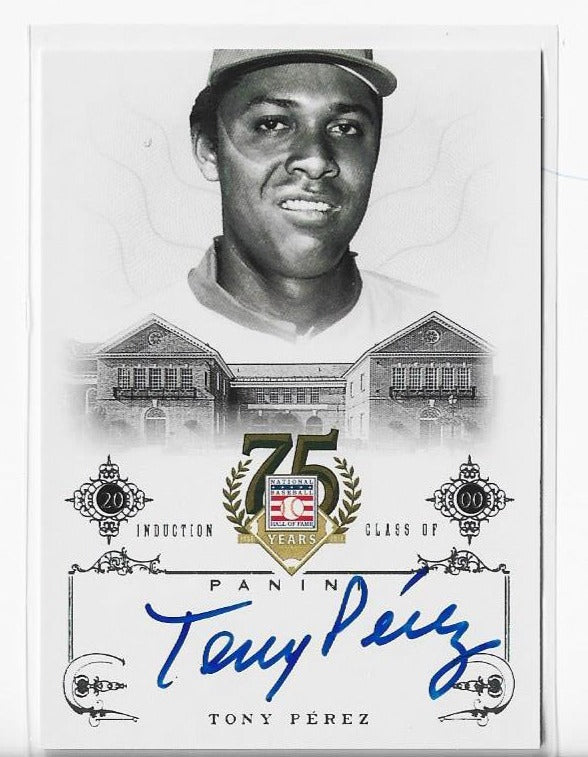 Tony Perez 2014 Panini Hall Of Fame Baseball #66 Autograph Card