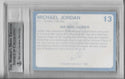 Michael Jordan 1989-90 North Carolina Collegiate Collection #13 (Beckett 8.5 NM-MT) Card