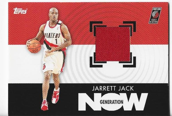 Jarret Jack 2007 Topps New Generation #GNR-JJ Relic Card