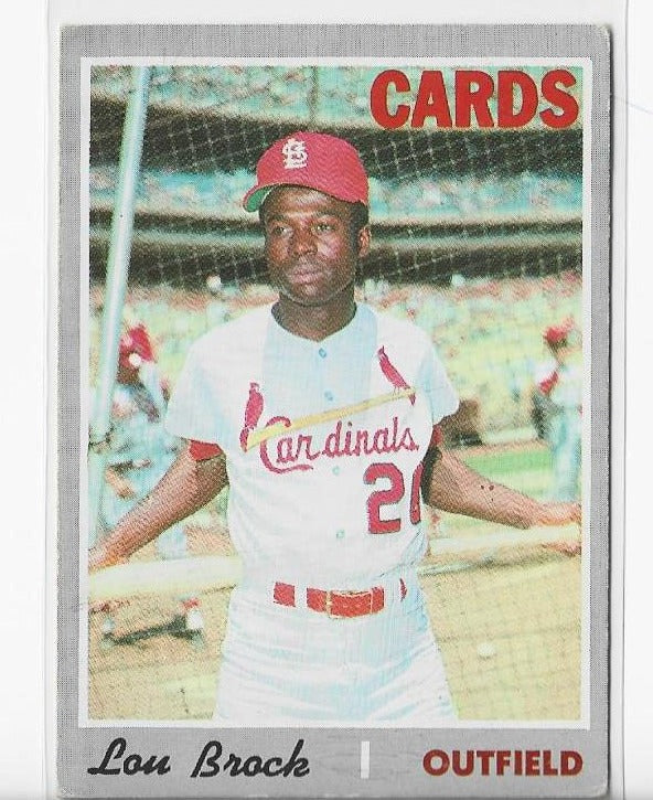 Lou Brock 1970 Topps #330 Card