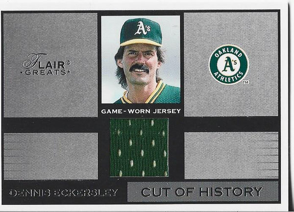 Dennis Eckersley 2003 Fleer Game Worn Jersey Card