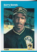Barry Bonds 1987 Fleer Card #604