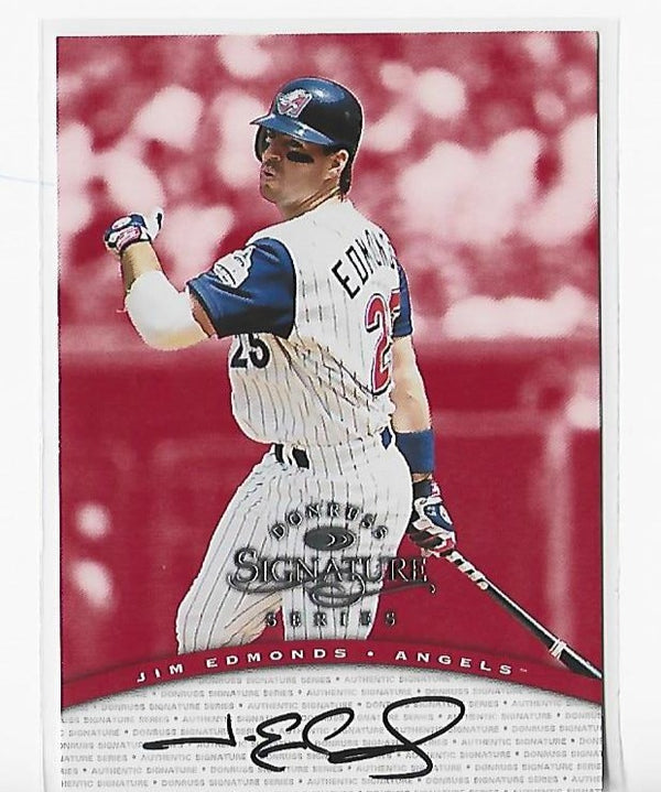 Jim Edmonds 2009 Donruss Signature Series Autograph Card
