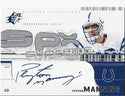 Peyton Manning 2002 Upper Deck Autographed Card