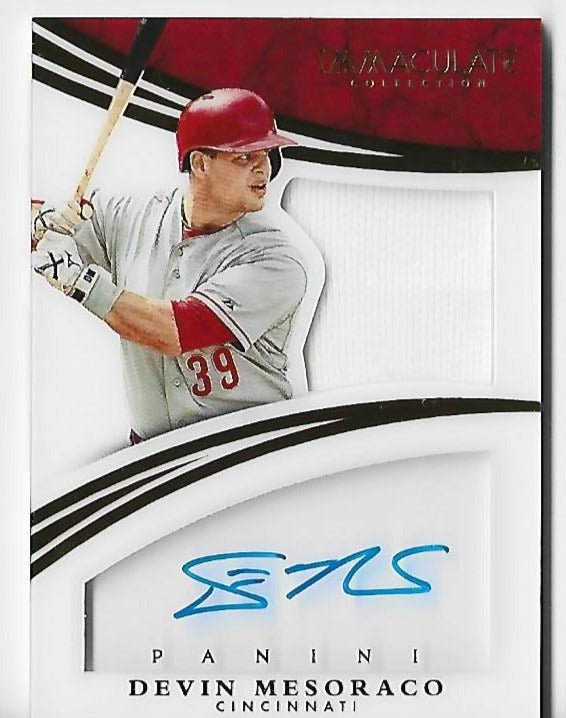 Devin Mesoraco 2015 Panini Immaculate Collection #8 (12/49) Autograph Card