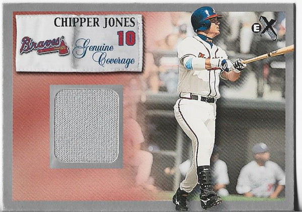 chipper jones game used jersey