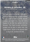 Ronald Acuna 2018 Topps Legends In The Making Rookie Card #LITM-1