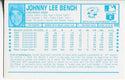 Johnny Bench 1974 Kellogg's 3-D Super Stars Card