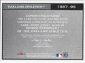 Dennis Eckersley 2003 Fleer Game Worn Jersey Card