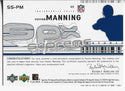 Peyton Manning 2002 Upper Deck Autographed Card