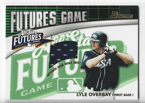 Lyle Overbay 2003 Bowman Futures Game #FG-LO Game-Worn Jersey Card