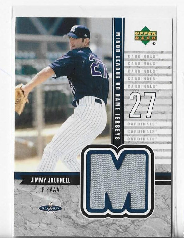 Jimmy Journell 2002 Upper Deck #J-JJ Game-Worn Jersey Card