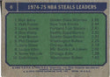 Rick Barry, Walt Frazier, and Larry Steele 1975 Topps NBA Steals Leaders Card #6