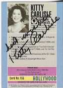 Kitty Carlisle 1991 Starline Hollywood Autographed Card #155