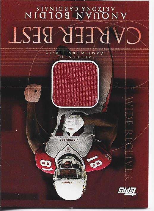 Anquan Boldin 2009 Topps Game Worn Jersey Card