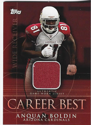 Anquan Boldin 2009 Topps Game Worn Jersey Card