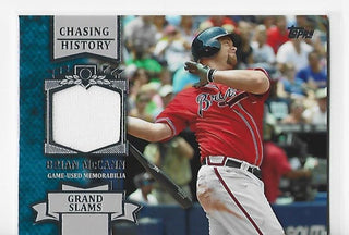 Brian McCann 2013 Topps Chasing History #CHR-BM Game-Used Memorabilia Card