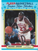 Michael Jordan 1988 Fleer Sticker Card