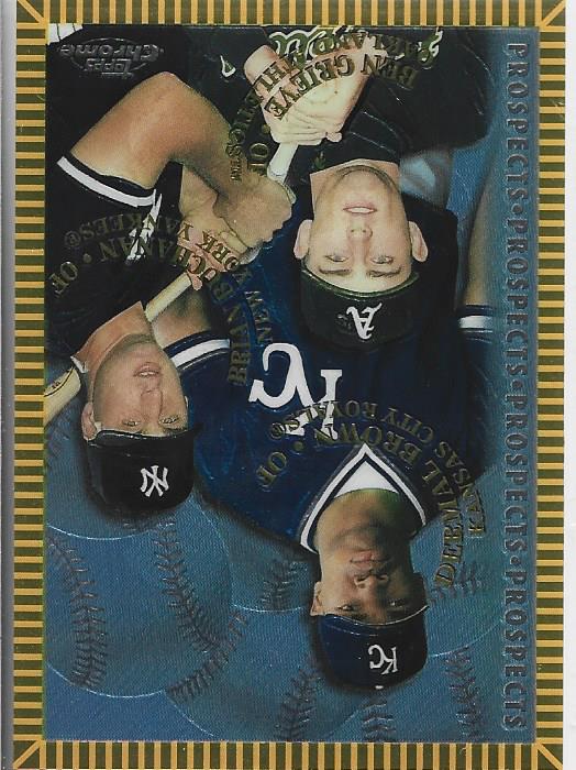 Ben Grieve, Dermal Brown, and Brian Buchanan 1998 Topps Chrome Card