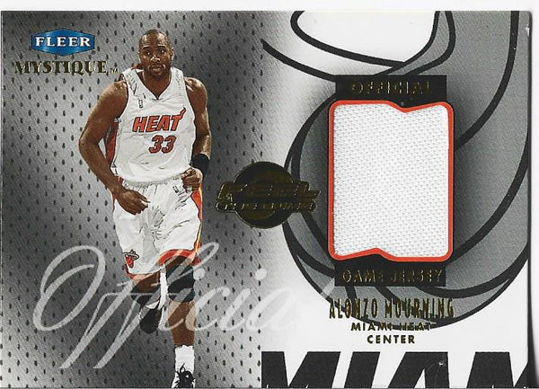 Alonzo Mourning 2000 Fleer Game Worn Jersey Card