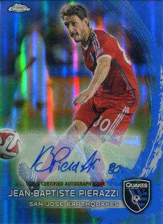 Jean-Baptiste Pierazzi Autographed 2014 Topps Power Ranking Chrome Card