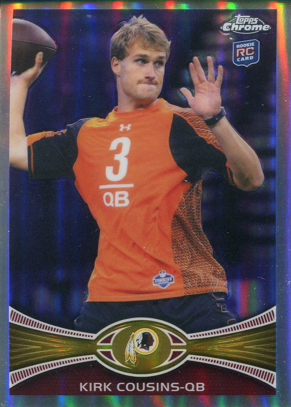 Kirk Cousins Unsigned 2012 Topps Chrome Rookie Card