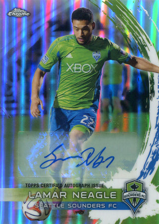 Lamar Neagle Autographed 2014 Topps Power Ranking Chrome Card