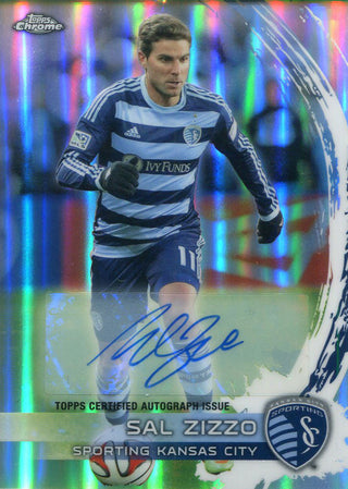 Sal Zizzo Autographed 2014 Topps Power Ranking Chrome Card