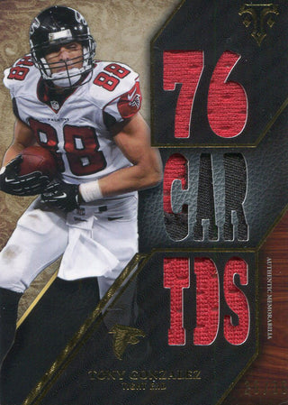 Tony Gonzalez Unsigned 2014 Topps Triple Thread Relic Card