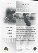 Tiger Woods 2001 Upper Deck Card #FC8