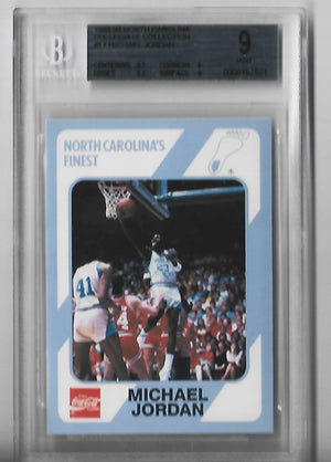 Michael Jordan 1989-90 North Carolina Collegiate Collection #14 (Beckett 9 MINT) Card