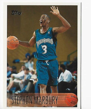 Stephon Marbury 1996-1997 Topps #177 Rookie Card