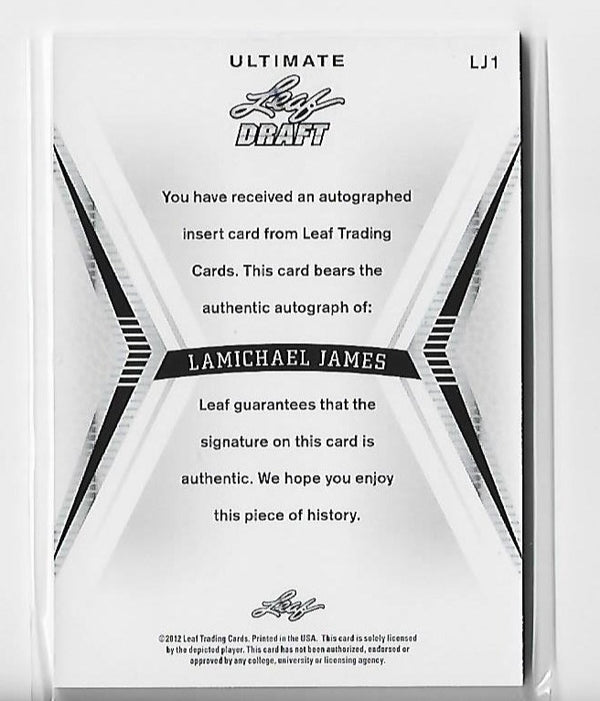 LaMichael James 2012 Leaf Ultimate Draft #LJ1