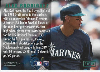 Alex Rodriguez 1995 Fleer Rookie Update Card #9